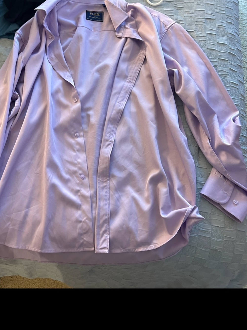 Club Room Men's Lavender Dress Shirt - Classic Point Collar